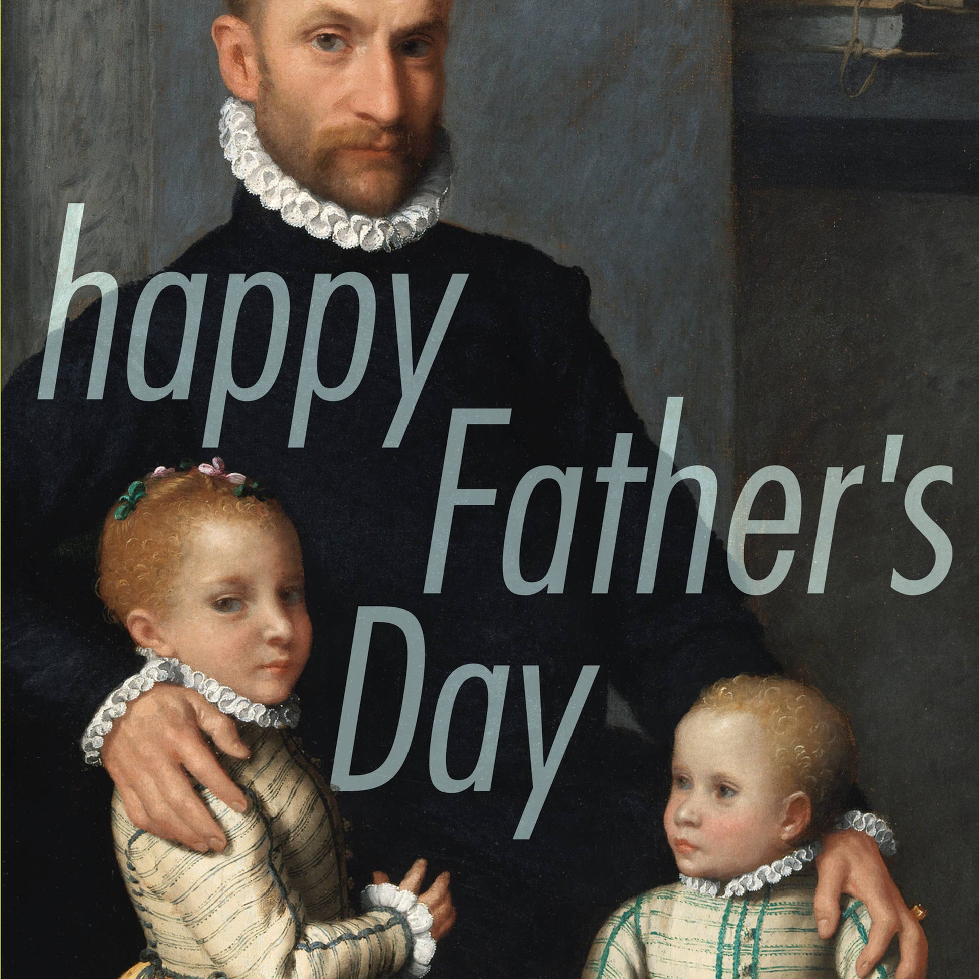 Pictrix Design - "Happy Father's Day" (gentleman) A6 card: Recycled white envelopes - PMA Store at the Portland Museum of Art, Maine