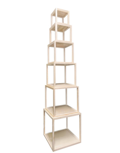 Wood Cube Risers in Set of 3 or Set of 6: White / 6 Cubes - PMA Store at the Portland Museum of Art, Maine