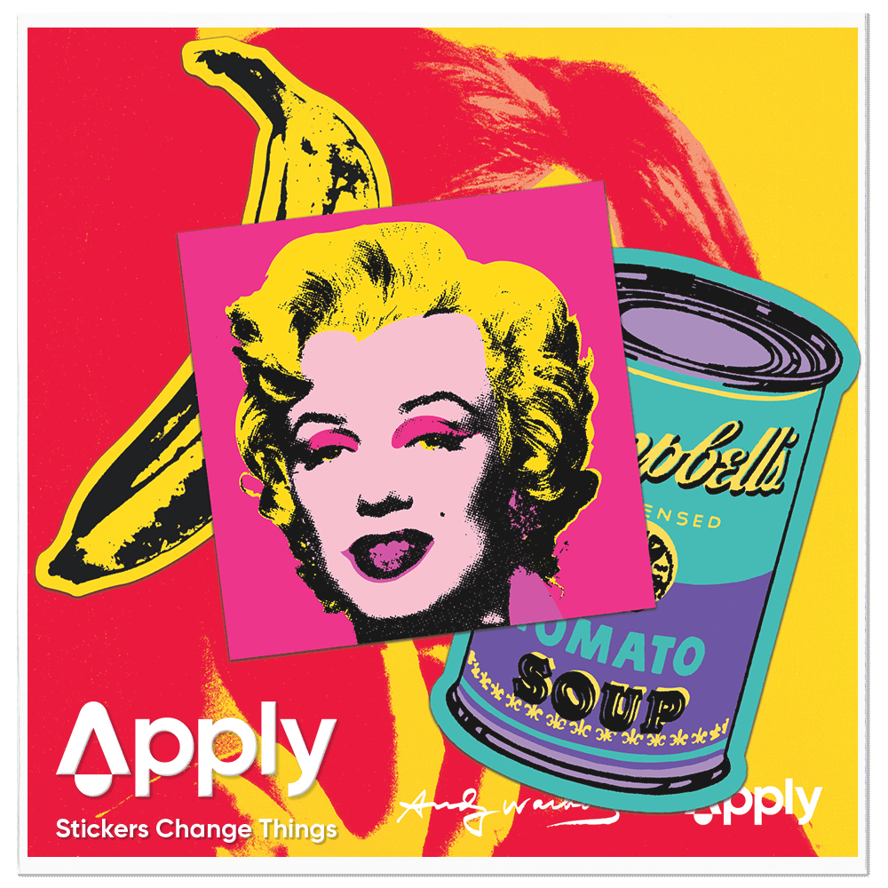 60s Silkscreen by Andy Warhol - Sticker Pack of 3 - PMA Store at the Portland Museum of Art, Maine