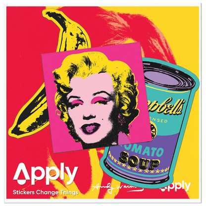 60s Silkscreen by Andy Warhol - Sticker Pack of 3 - PMA Store at the Portland Museum of Art, Maine