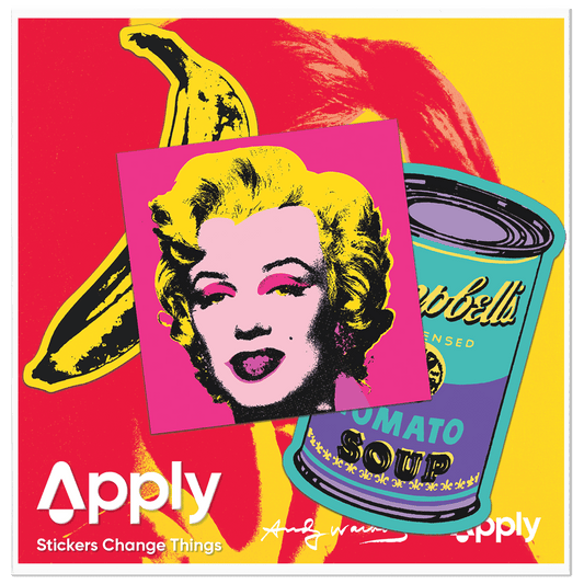 60s Silkscreen by Andy Warhol - Sticker Pack of 3 - PMA Store at the Portland Museum of Art, Maine