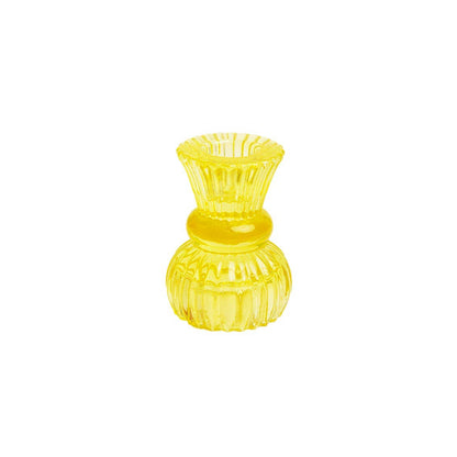 Talking Tables USA - Home, Birthday, Games & Seasonal Decor - Yellow Glass Candle Holder - Small | Summer Gifts |