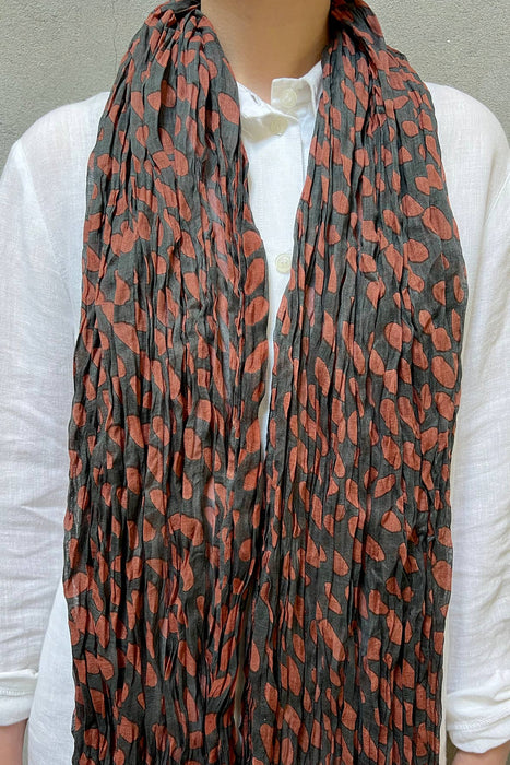 See Design - Cotton Scarf: Speck Fuchsia/Orange - PMA Store at the Portland Museum of Art, Maine