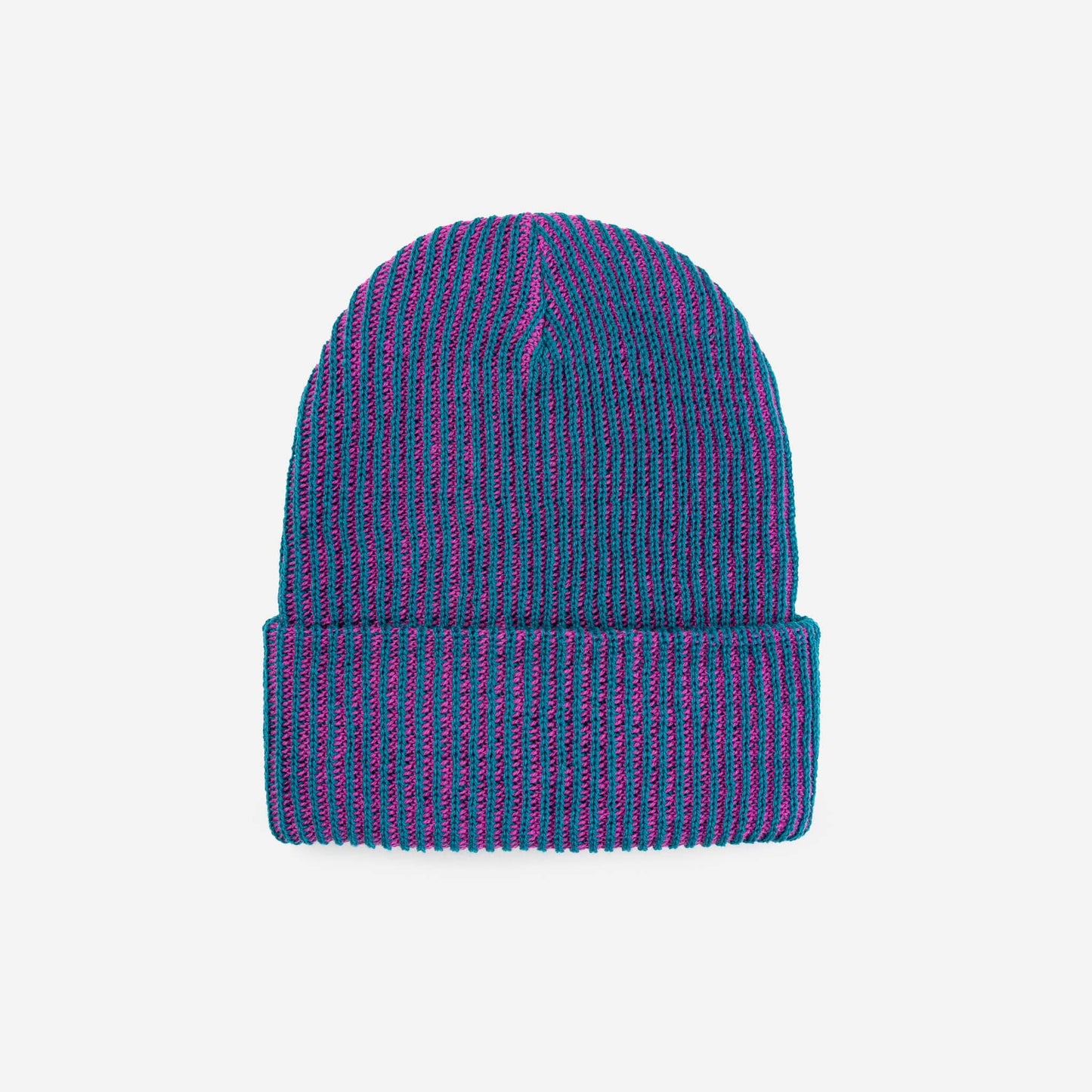 Simple Rib Knit Beanie: Poppy Magenta - PMA Store at the Portland Museum of Art, Maine