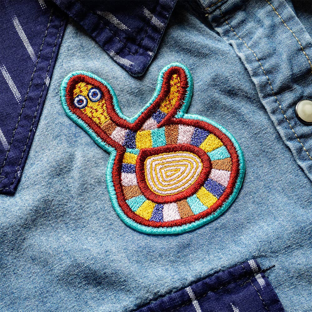 Pma Patch Apply Stickers - Snake Iron by Jeffrey Gibson - Iron-On Patch – PMA ...