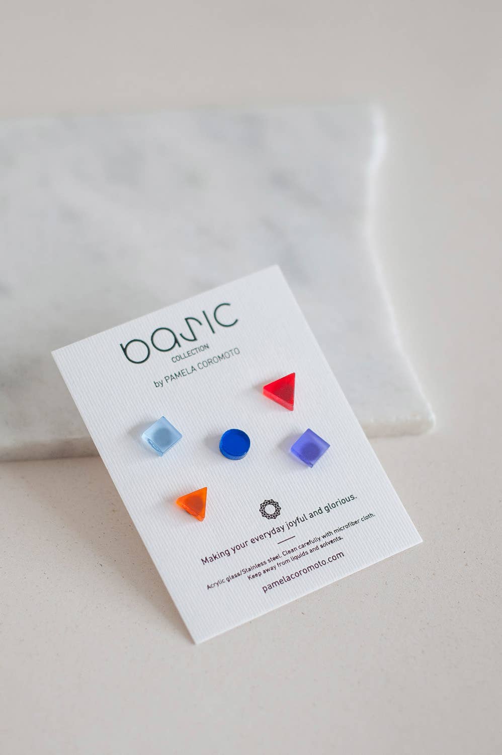 Pamela Coromoto - Basic - Mini Earrings Set (5) - Colorful Palette: Pink Palette - PMA Store at the Portland Museum of Art, Maine