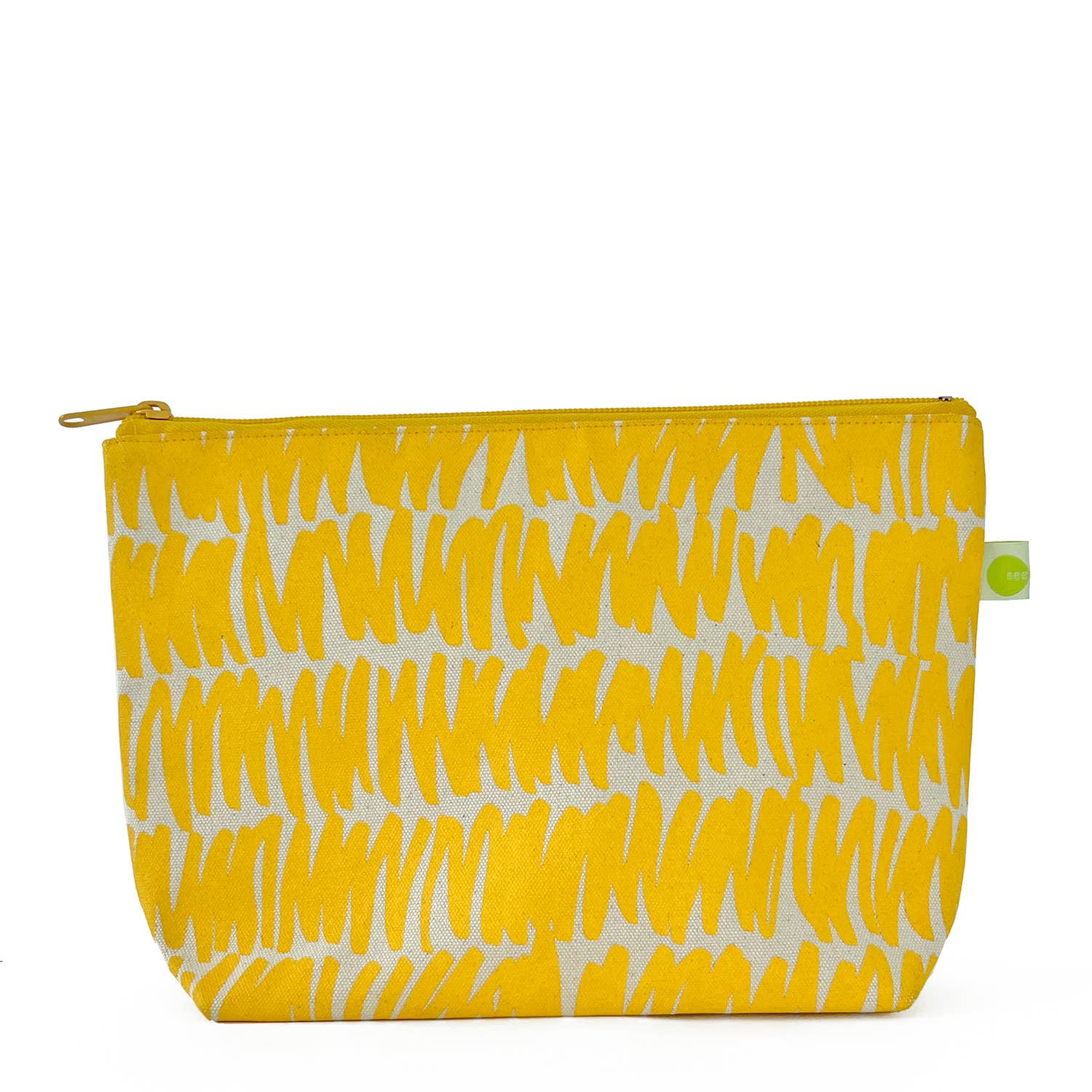 Travel Pouch Large: Grasses Orange/Yellow - PMA Store at the Portland Museum of Art, Maine