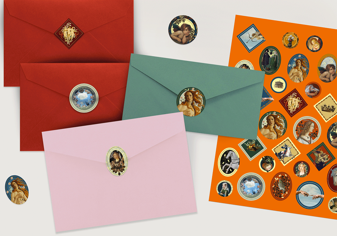 Today is Art Day - Stickers Renaissance by Mon Petit Art - PMA Store at the Portland Museum of Art, Maine