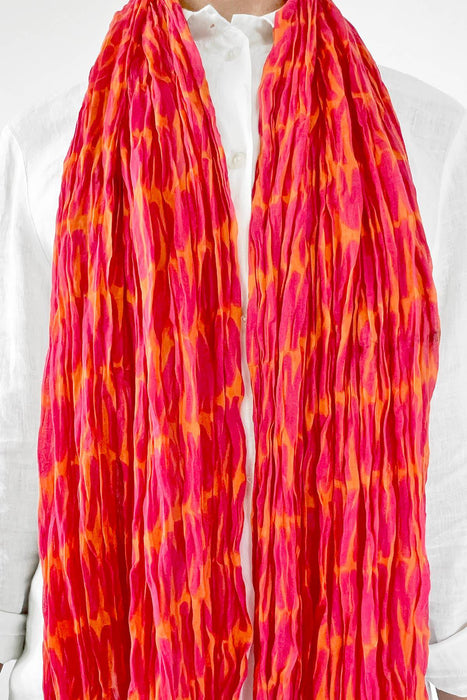 See Design - Cotton Scarf: Speck Fuchsia/Orange - PMA Store at the Portland Museum of Art, Maine