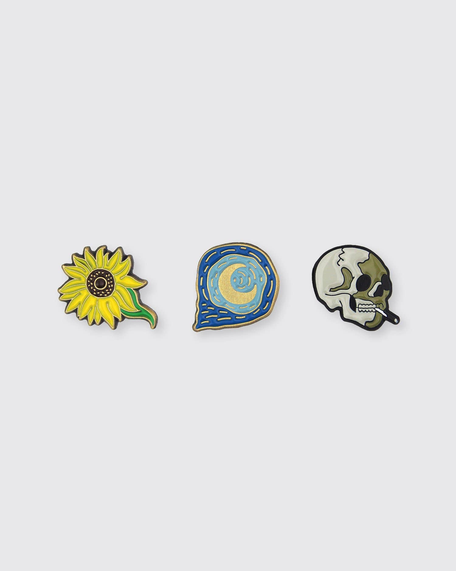 Vincent van Gogh (Set of 3) • Enamel Pins - PMA Store at the Portland Museum of Art, Maine