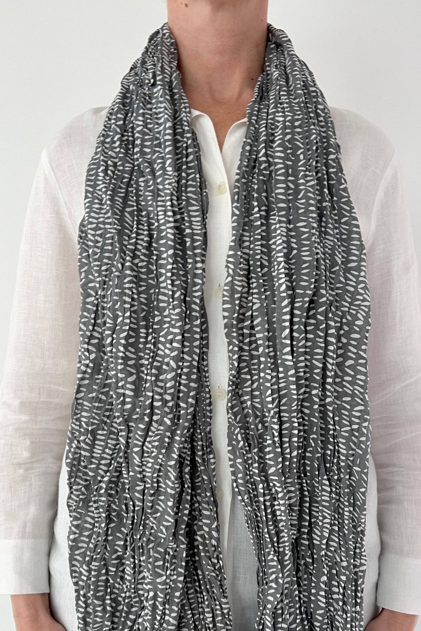 See Design - Cotton Scarf: Stitch Coal