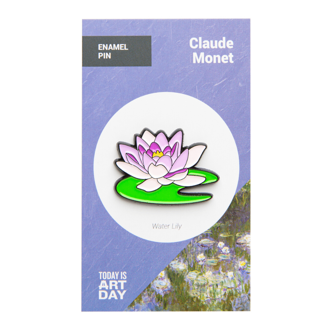 Today is Art Day - Pin - Water Lily - Monet - PMA Store at the Portland Museum of Art, Maine