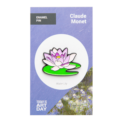 Today is Art Day - Pin - Water Lily - Monet - PMA Store at the Portland Museum of Art, Maine