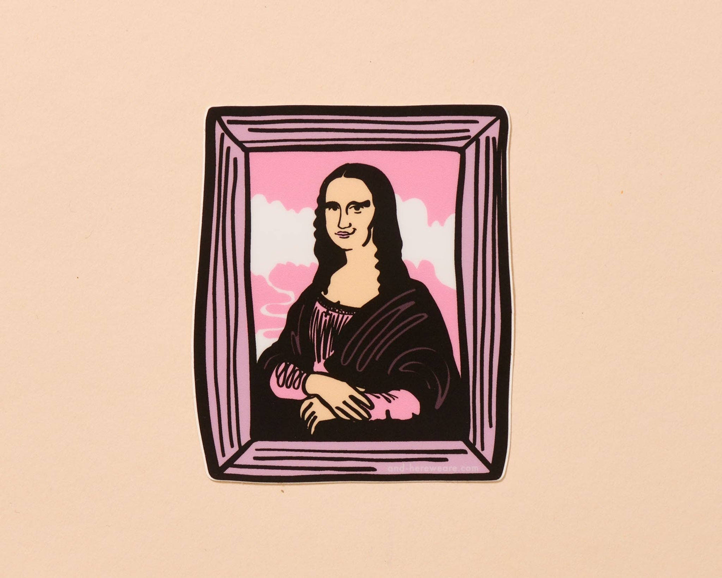 Mona Lisa Vinyl Sticker- Made in USA - PMA Store at the Portland Museum of Art, Maine