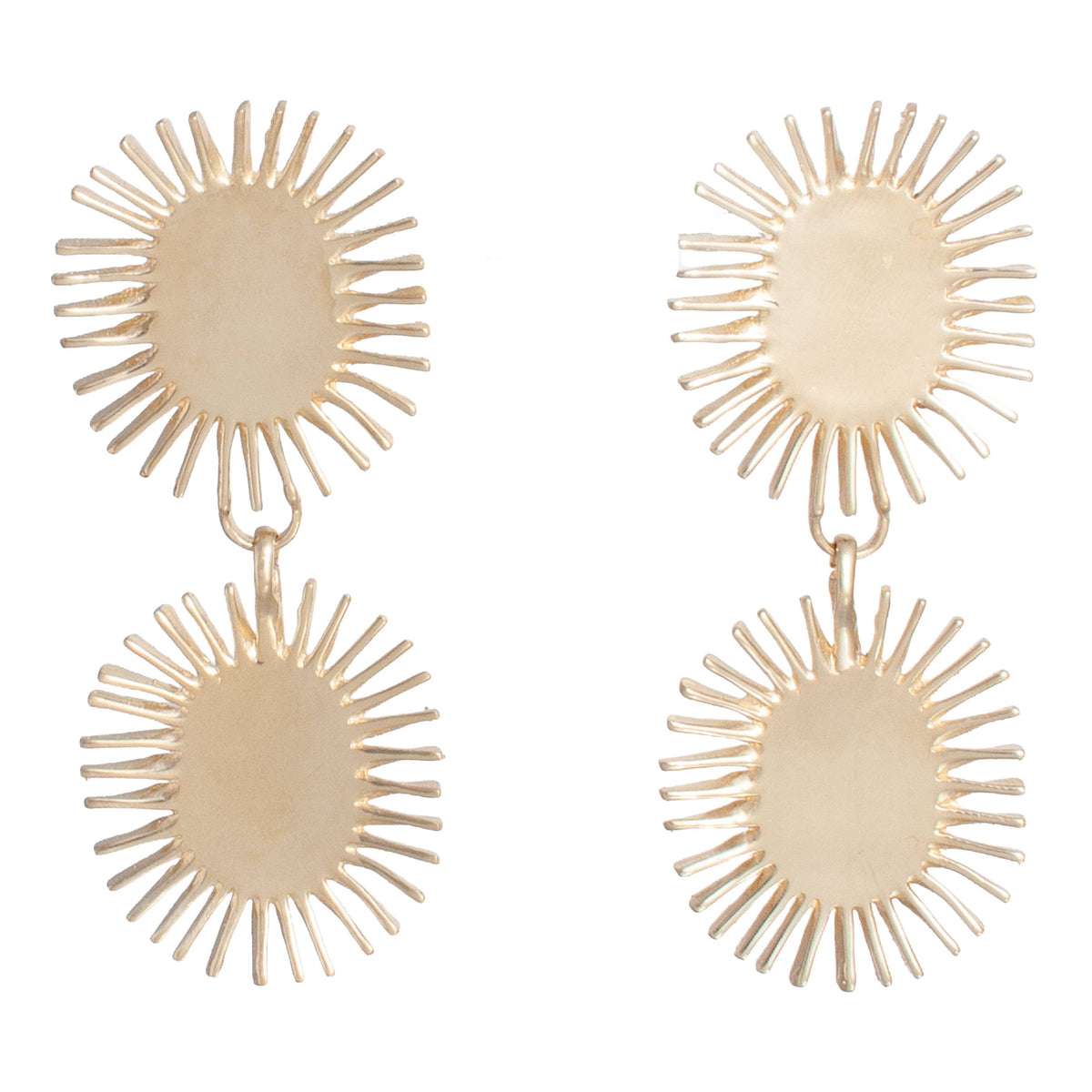 CASTLECLIFF - REINA EARRING: WINE//BRASS - PMA Store at the Portland Museum of Art, Maine