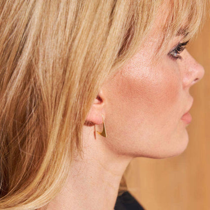 MULXIPLY - Wave Hook Earrings - Brass - PMA Store at the Portland Museum of Art, Maine