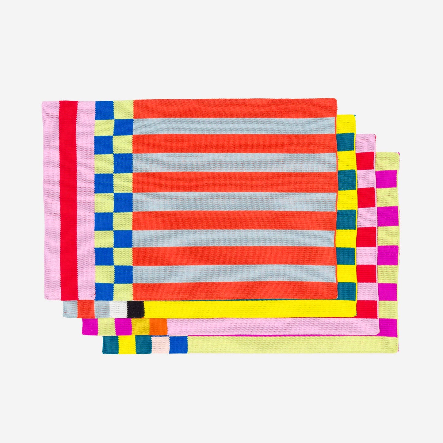 VERLOOP | knits - Pattern Patch Placemat Set: Candy