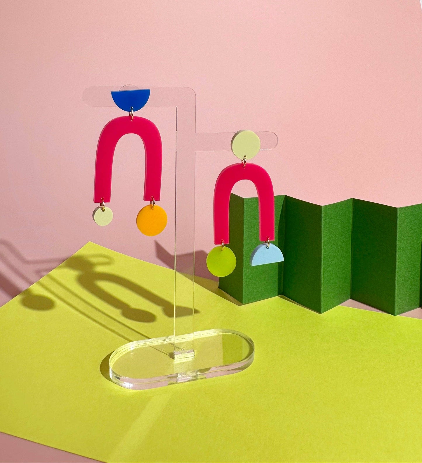 Combinist Goods - Collage Earrings: Mango