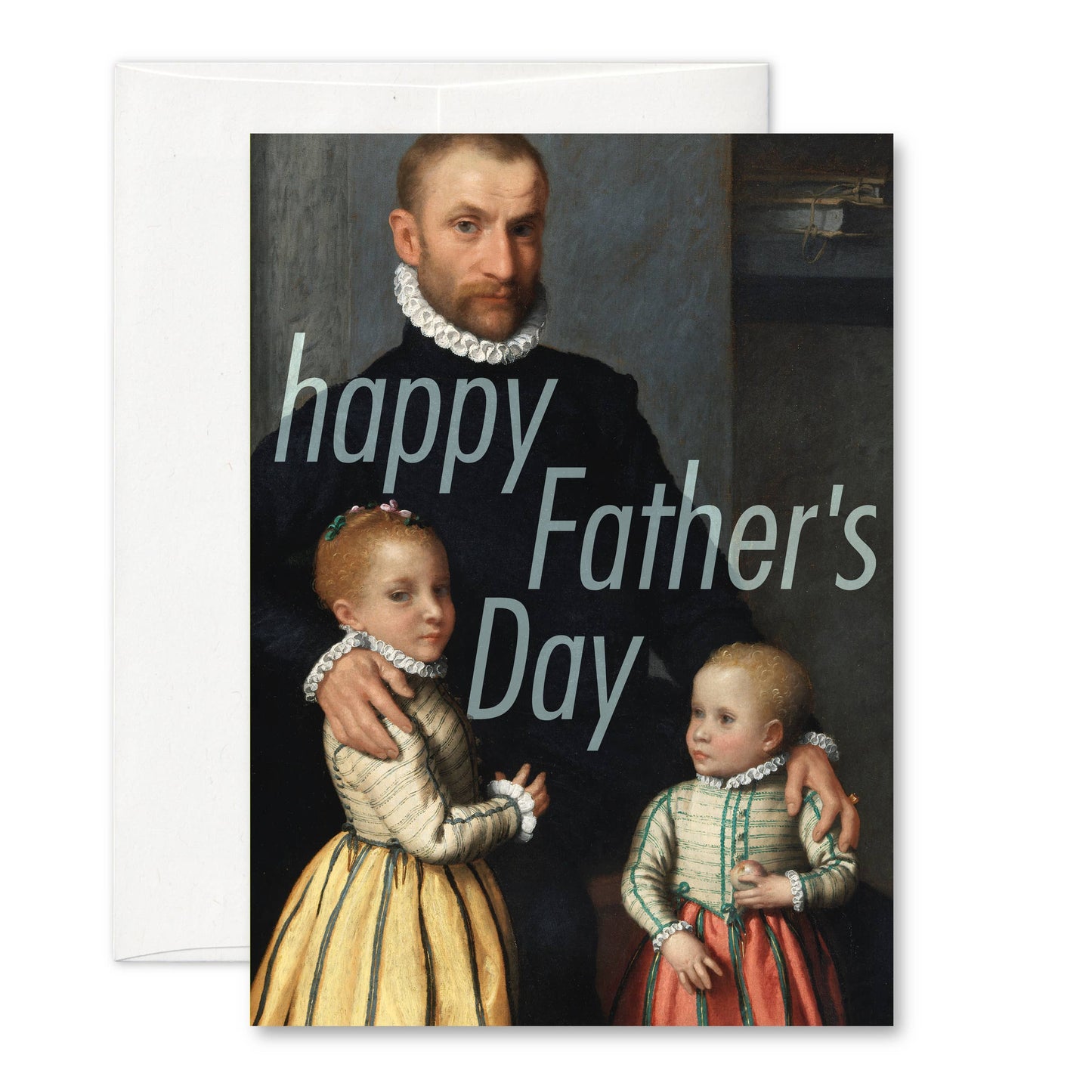 Pictrix Design - "Happy Father's Day" (gentleman) A6 card: Recycled white envelopes - PMA Store at the Portland Museum of Art, Maine