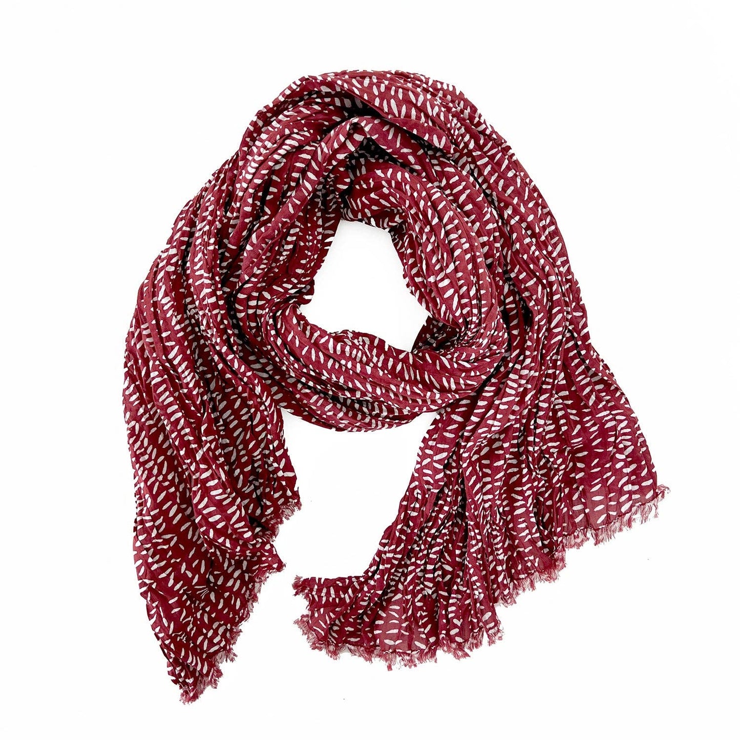 See Design - Cotton Scarf: Story Aqua/Citron