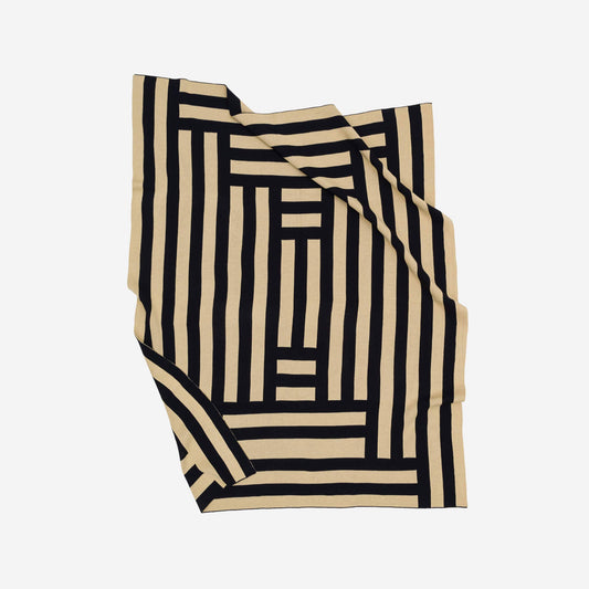 Columns Throw: Black - PMA Store at the Portland Museum of Art, Maine