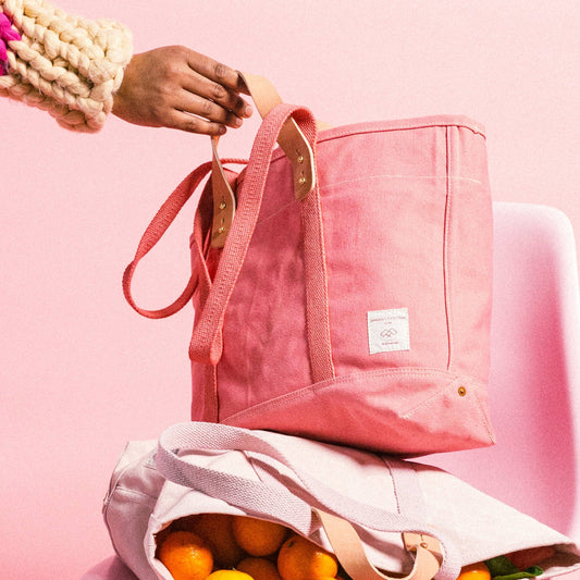 IMMODEST COTTON - Small East West Tote | Flamingo - PMA Store at the Portland Museum of Art, Maine