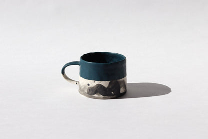 Elizabeth Benotti Ceramics - Pinched Splatter Mug: Daybreak - PMA Store at the Portland Museum of Art, Maine