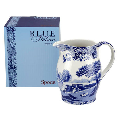 Spode Blue Italian Pitcher - PMA Store at the Portland Museum of Art, Maine