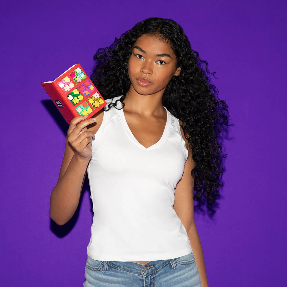 Flowers by Andy Warhol - Sheet of 9 Kiss-Cut Stickers - PMA Store at the Portland Museum of Art, Maine