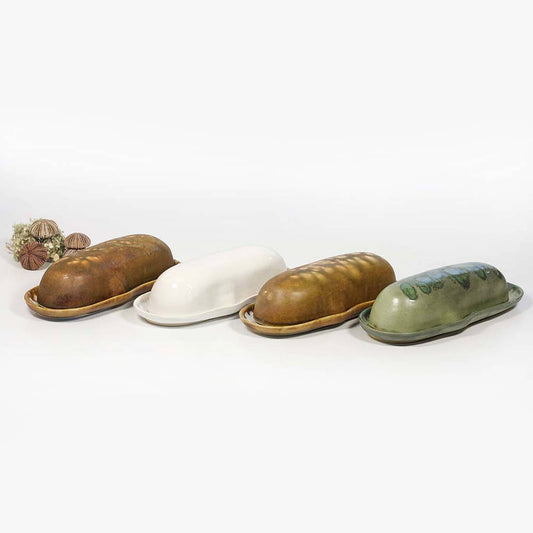 Alison Evans Ceramics - Razor Butter Dish: Seafoam - PMA Store at the Portland Museum of Art, Maine