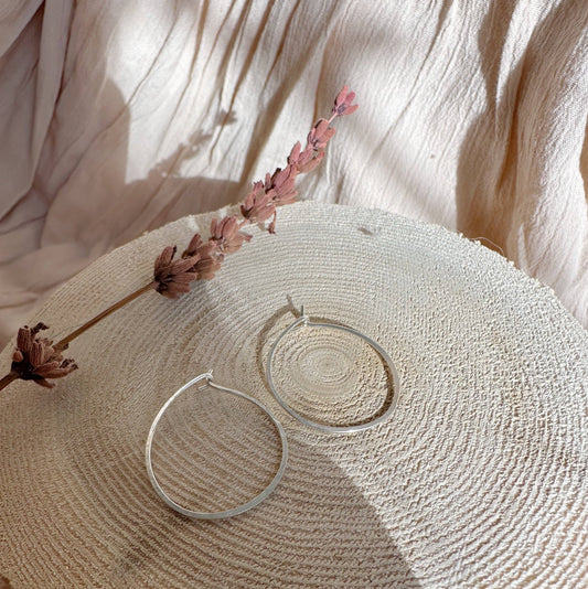 Sterling Wholeness Hoops - PMA Store at the Portland Museum of Art, Maine