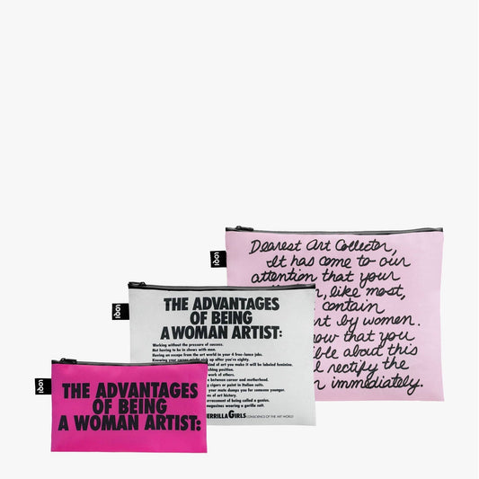 GUERRILLA GIRLS Recycled Zip Pockets - PMA Store at the Portland Museum of Art, Maine