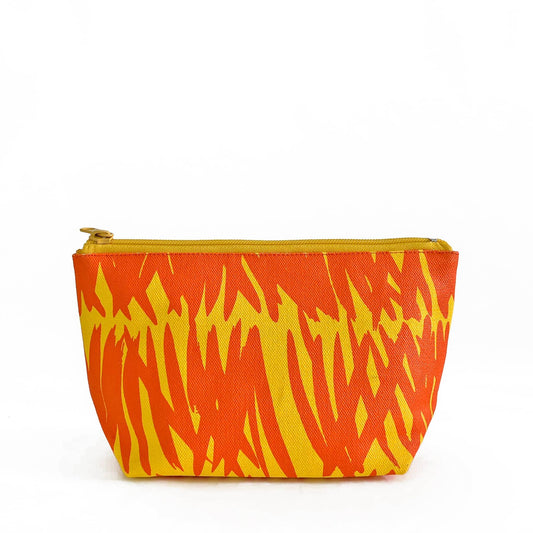 See Design - Travel Pouch Small: Grasses Orange/Yellow - PMA Store at the Portland Museum of Art, Maine