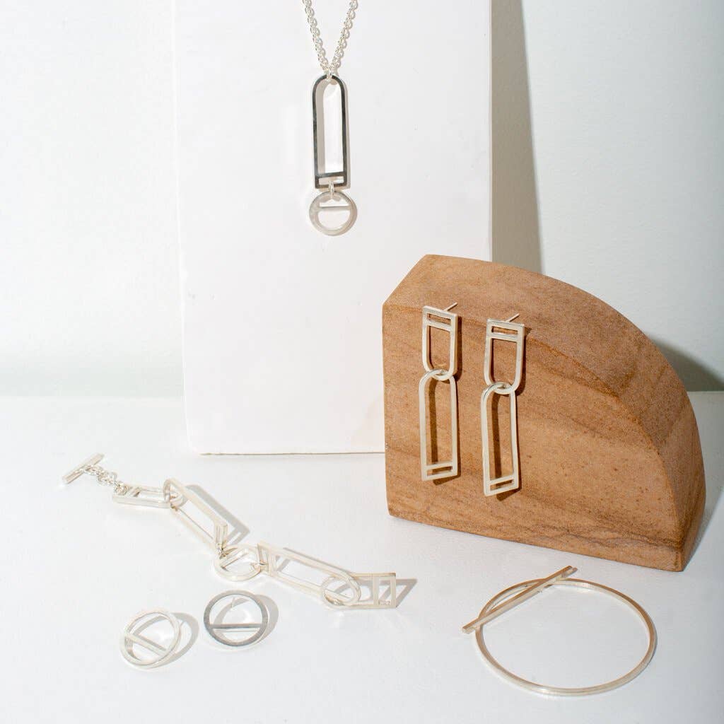 MULXIPLY - SALE - Window Link Bracelet | Sterling Silver - PMA Store at the Portland Museum of Art, Maine