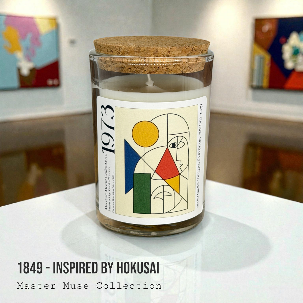 The Scented Palette - Blackberry Saffron Picasso-Inspired Art Candle — 1973: Candle