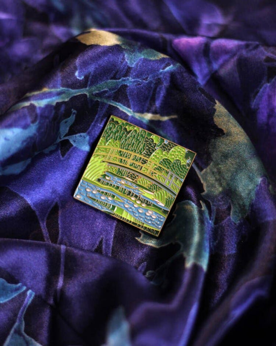 Pin Museum - Water Lilies and Japanese Bridge • Enamel Pin