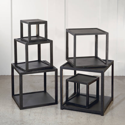 Wood Cube Risers in Set of 3 or Set of 6: White / 6 Cubes - PMA Store at the Portland Museum of Art, Maine