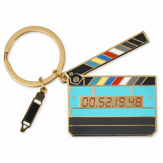 Glow in the Dark Large Movie Slate Keychain - PMA Store at the Portland Museum of Art, Maine