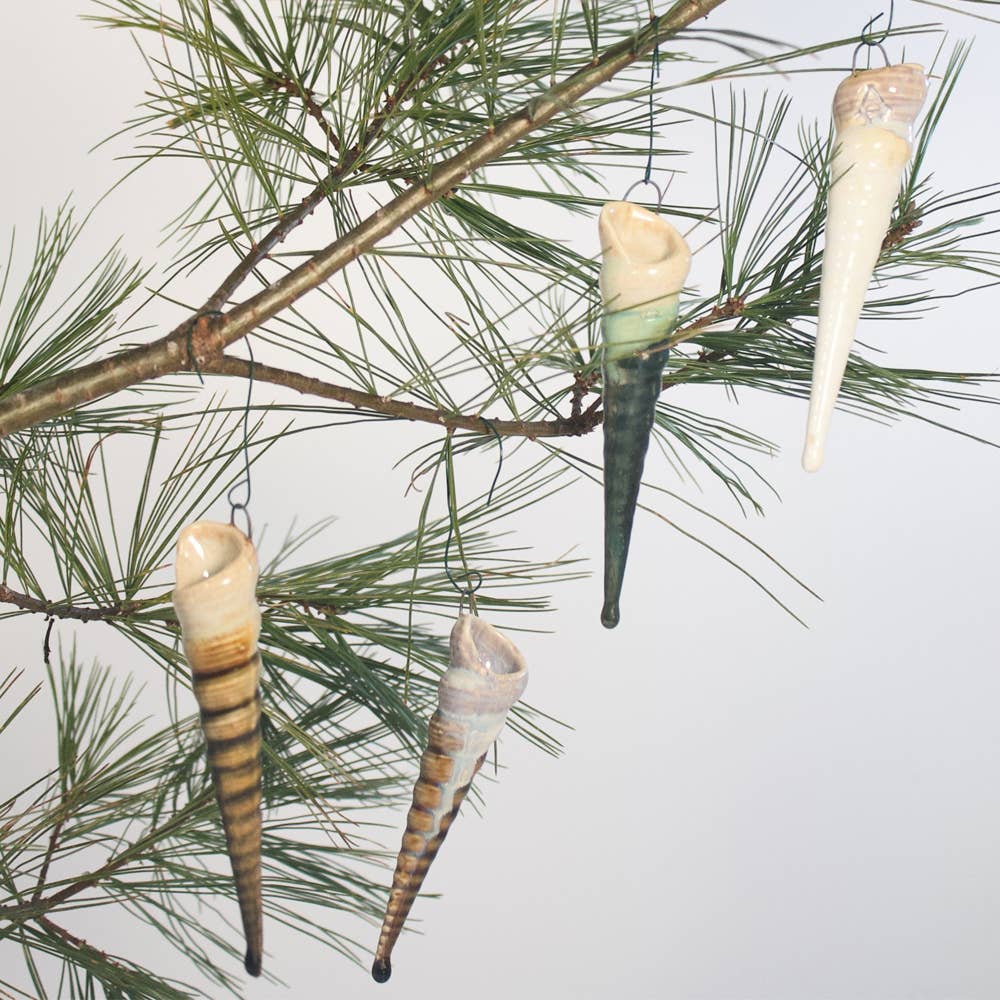 Alison Evans Ceramics - Spiral Ornament: Seafoam