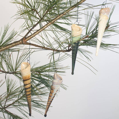 Alison Evans Ceramics - Spiral Ornament: Seafoam
