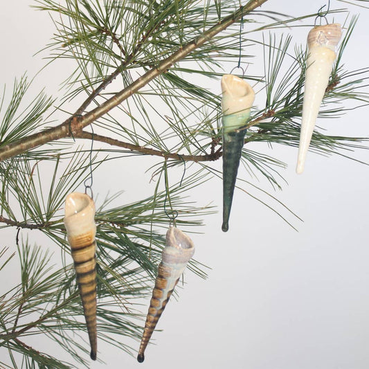 Alison Evans Ceramics - Spiral Ornament: Seafoam