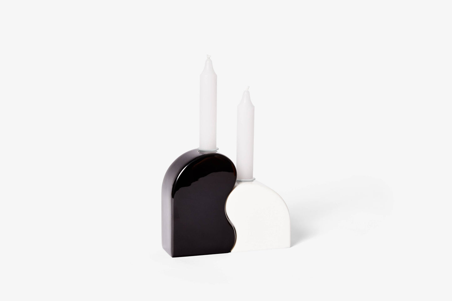 Seymour Candle Holder: Black/White - PMA Store at the Portland Museum of Art, Maine