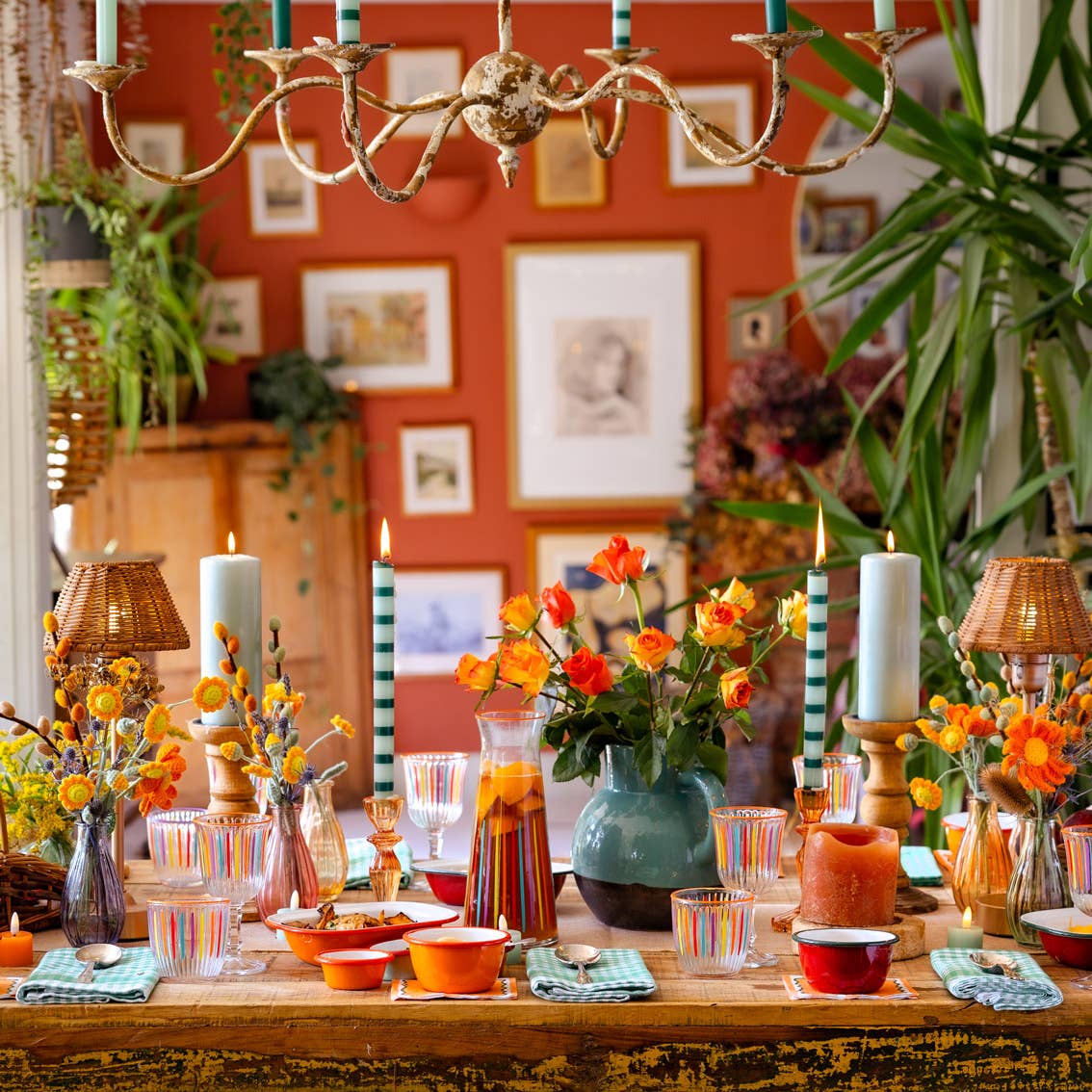 Green Stripe Taper Candle | POS Unit | Gifts | - PMA Store at the Portland Museum of Art, Maine