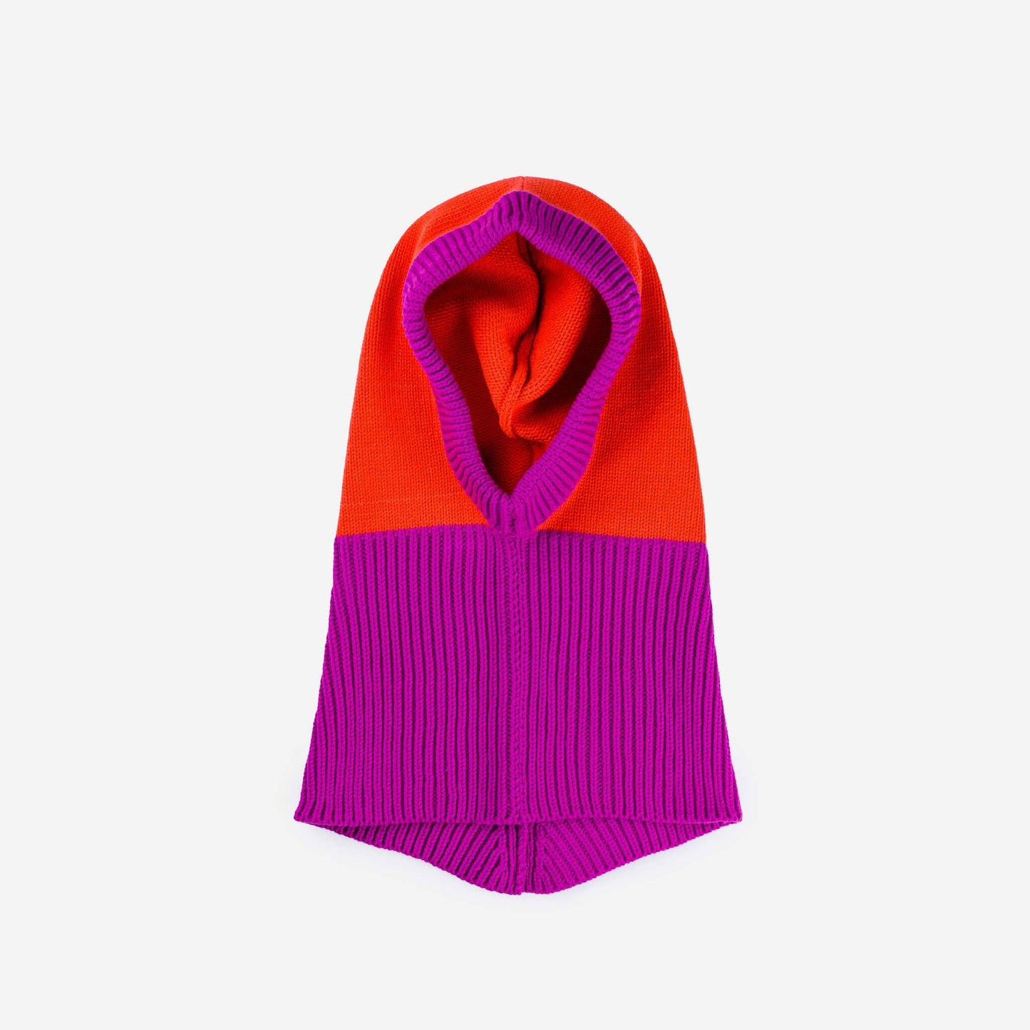VERLOOP | knits - Colorblock Knit Hood: Cobalt Sand - PMA Store at the Portland Museum of Art, Maine