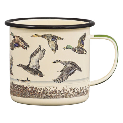 Gentlemen's Hardware - Enamel Mug - Lake & Ducks, 17oz - PMA Store at the Portland Museum of Art, Maine