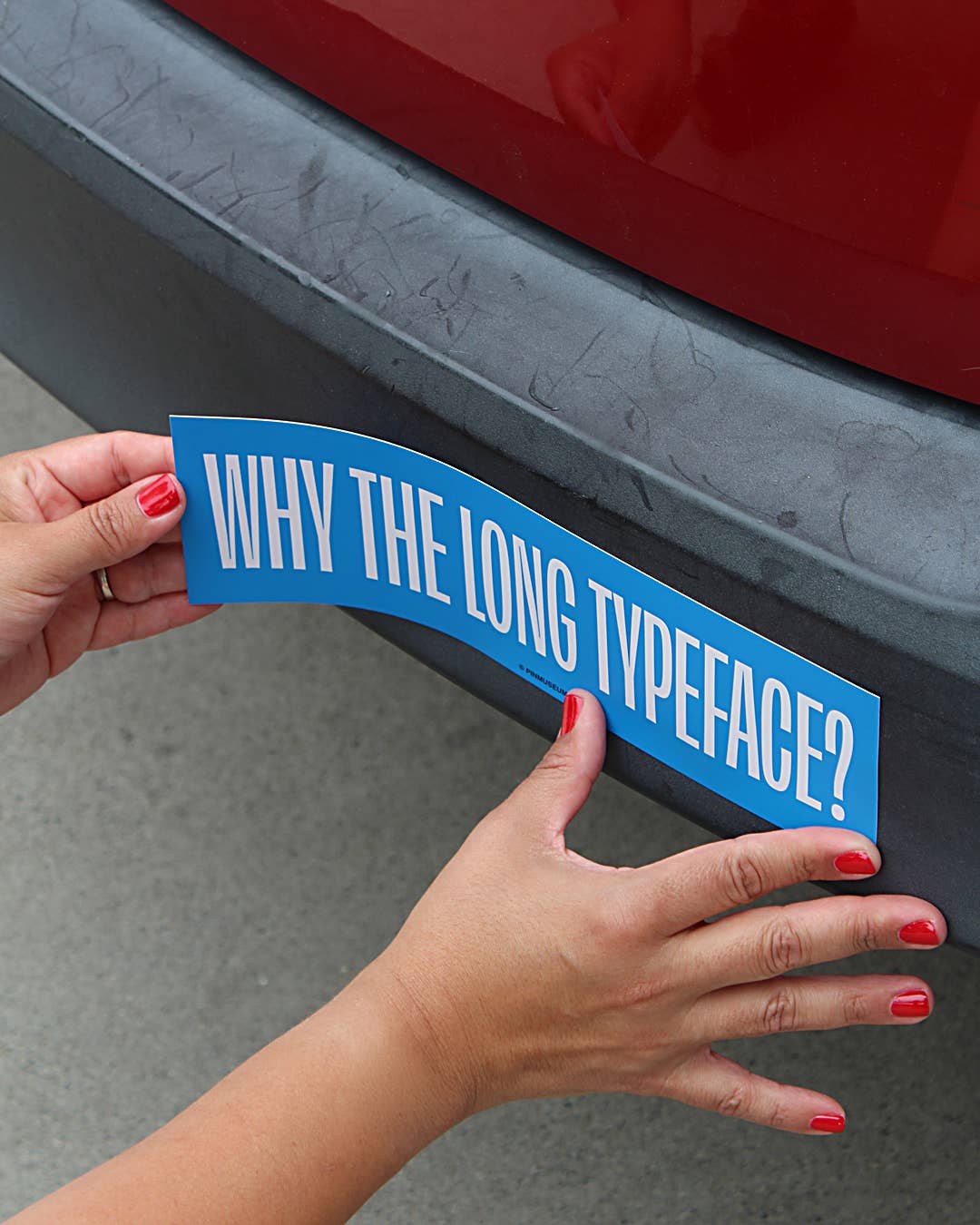 Pin Museum - Long Typeface • Bumper Sticker
