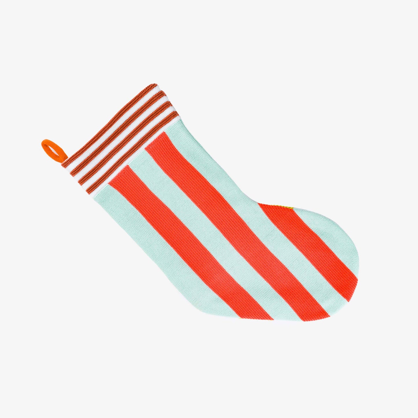 Super Stripe Holiday Stocking: Blue Blush - PMA Store at the Portland Museum of Art, Maine