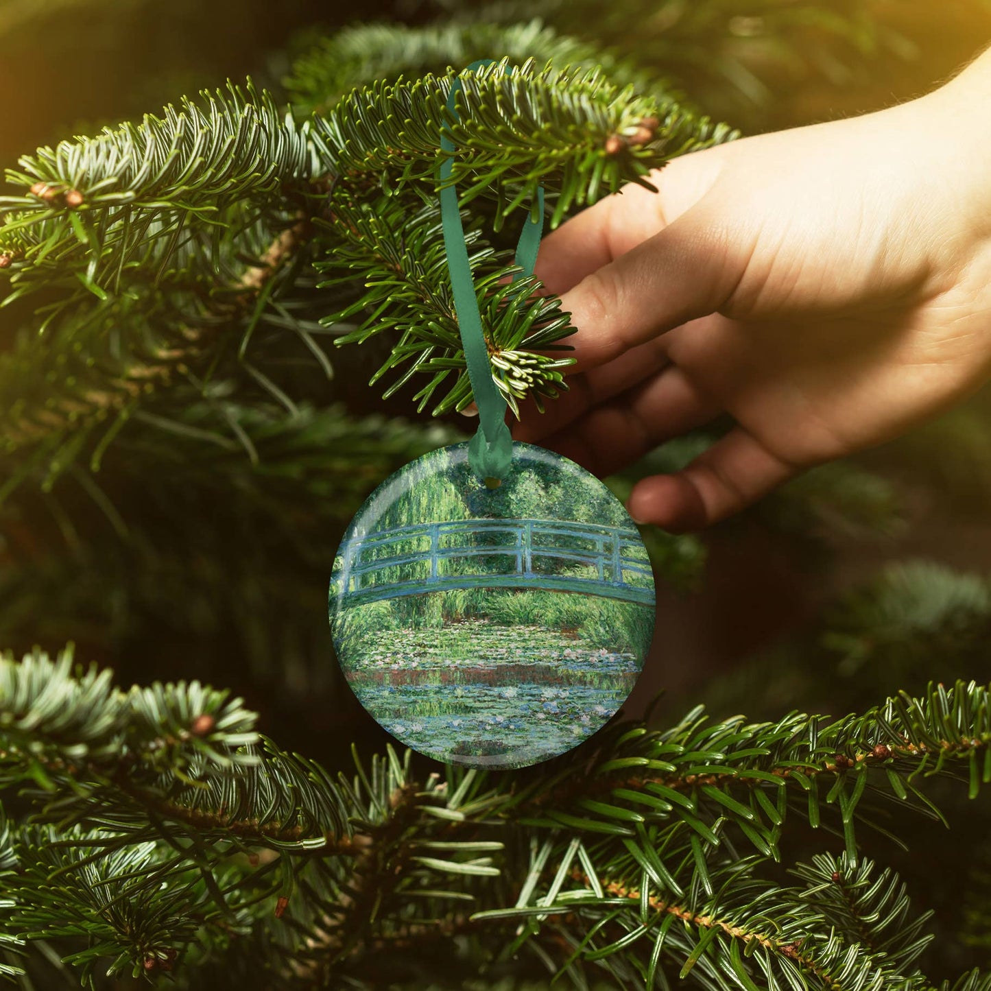 Monet "Japanese Footbridge" Keepsake Ornament - PMA Store at the Portland Museum of Art, Maine