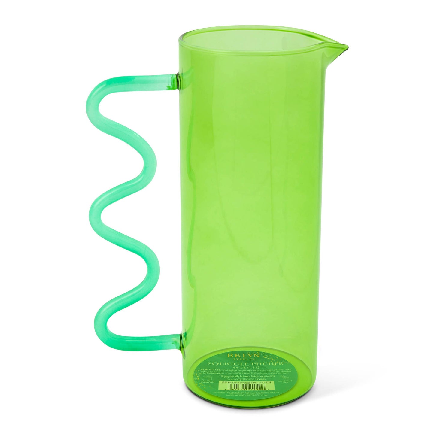 44oz Squiggle Pitcher - FPS - PMA Store at the Portland Museum of Art, Maine