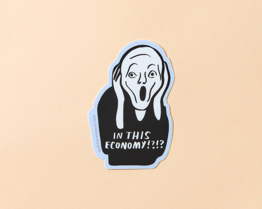 In This Economy? Vinyl Sticker - Art History Munch Scream - Made in USA - PMA Store at the Portland Museum of Art, Maine